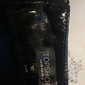 Topshop Pleather Skirt